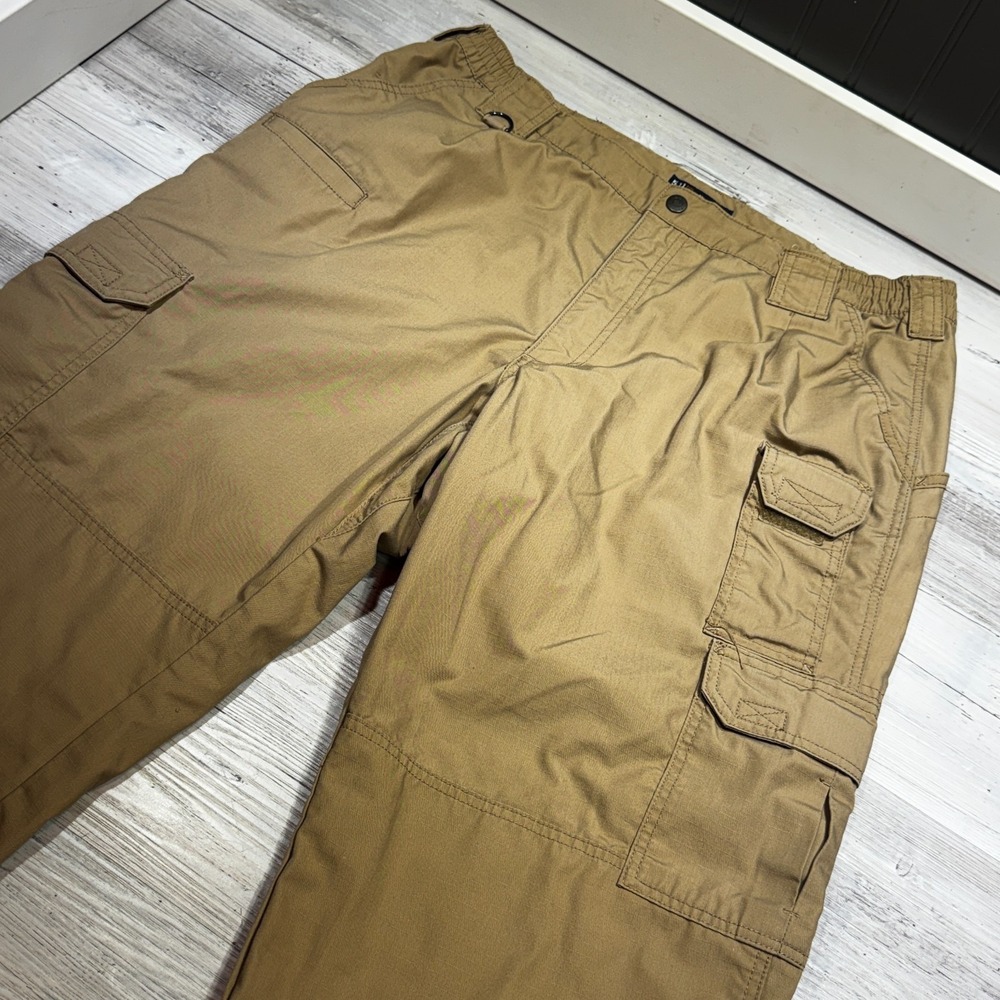 5.11 Tactical Khaki Lightweight TAC Lite Pro Ripstop Cargo Pants 38x32 See Pics